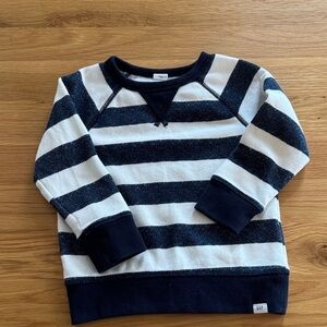 GAP Navy and White Striped Kids Sweatshirt